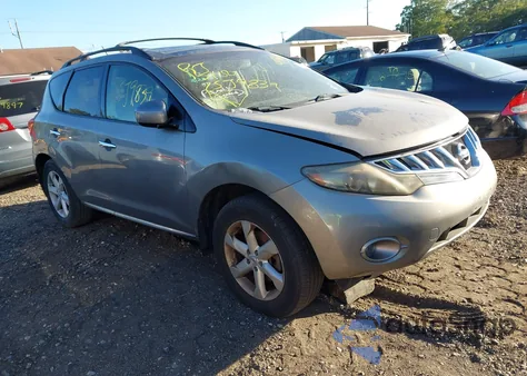 2009 Nissan Murano Sl z USA, uszkodzony, nr VIN JN8AZ18W39W121919